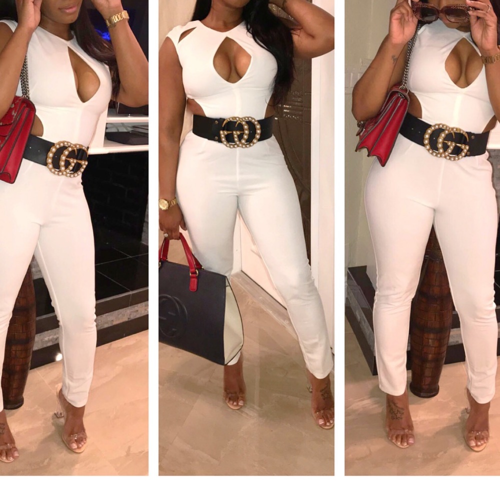 White jumpsuit